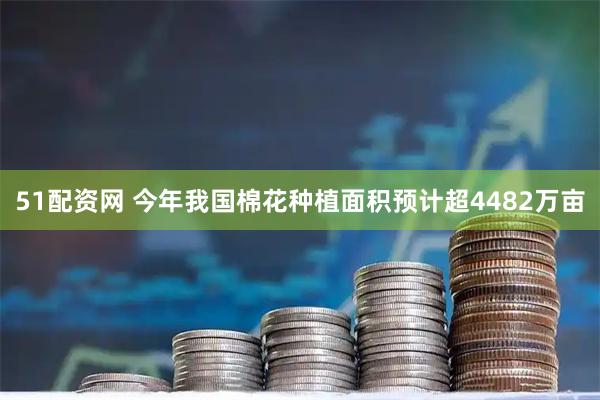 51配资网 今年我国棉花种植面积预计超4482万亩