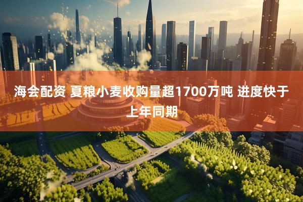海会配资 夏粮小麦收购量超1700万吨 进度快于上年同期
