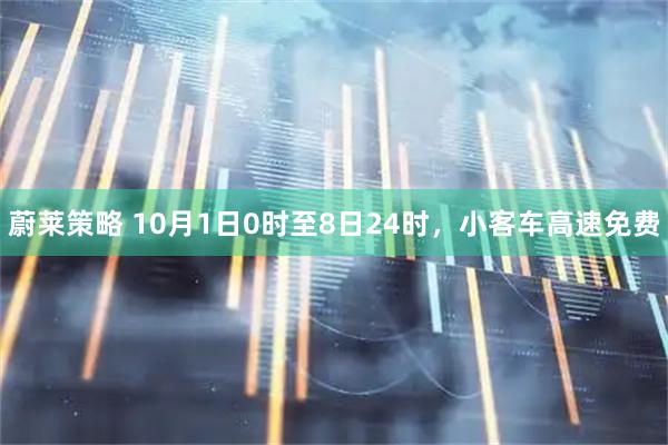 蔚莱策略 10月1日0时至8日24时，小客车高速免费